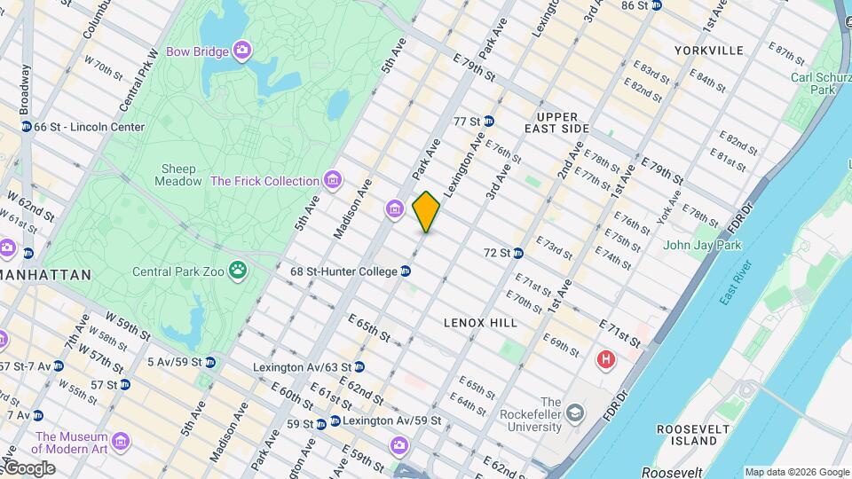 969 Lexington Ave Map and Location Details