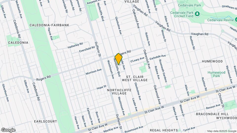 349 Northcliffe Blvd Map and Location Details