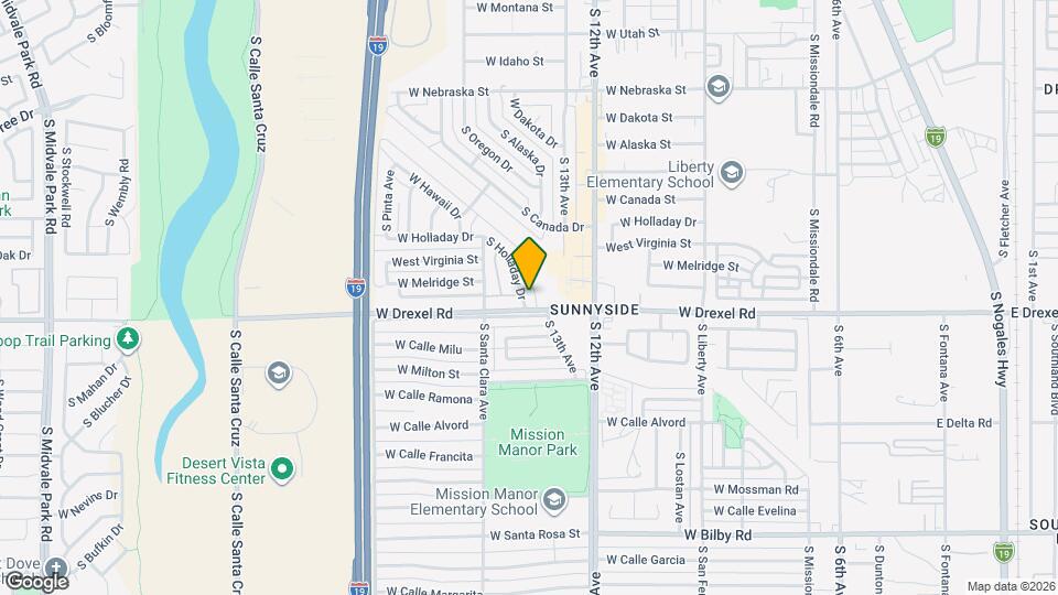 734 W Holladay Dr Map and Location Details