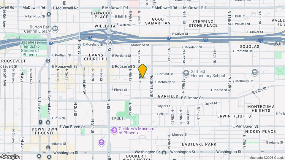 1006 E McKinley St Map and Location Details