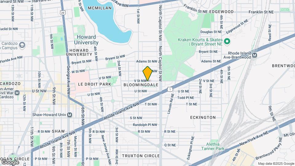 60 V St NW, Unit B Map and Location Details