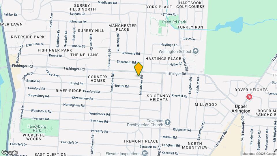 2150 Edgevale Rd Map and Location Details