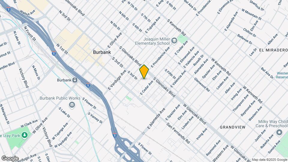 310 E Providencia Ave Mapa y Detalles de la Ubicación