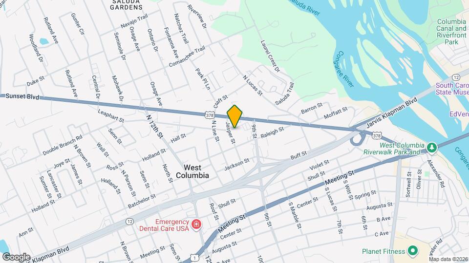 522 Jasper St Map and Location Details