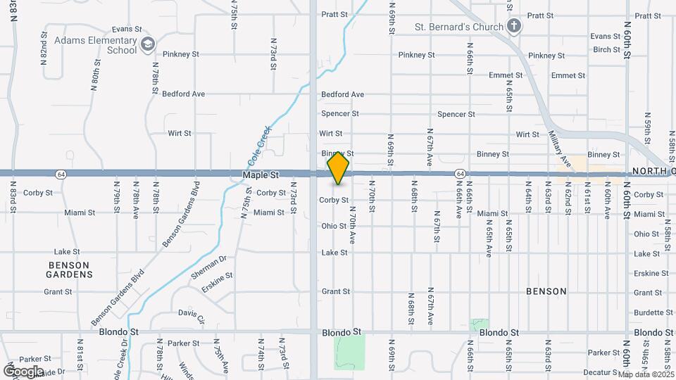 2809 N 71st St Map and Location Details