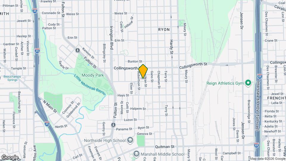 1115 Bigelow St Map and Location Details