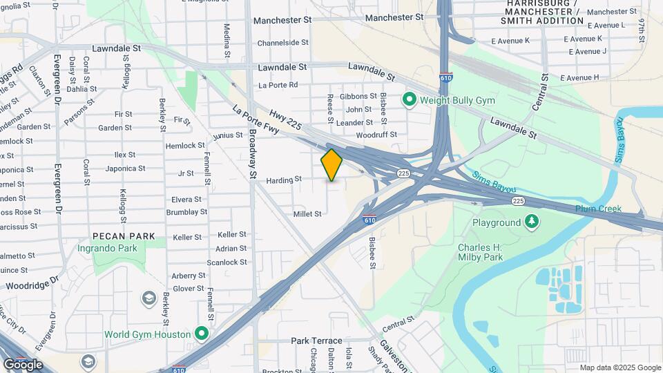 8505 Denby St Map and Location Details