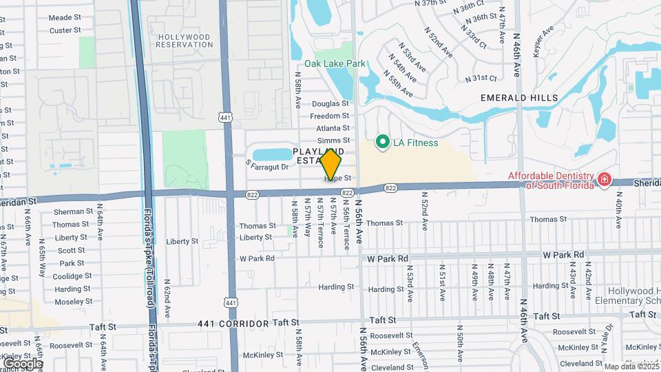 5641 Sheridan St Map and Location Details