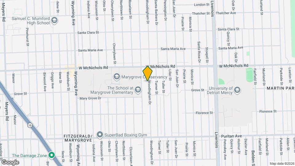 16729 Woodingham Dr Mapa y Detalles de la Ubicación
