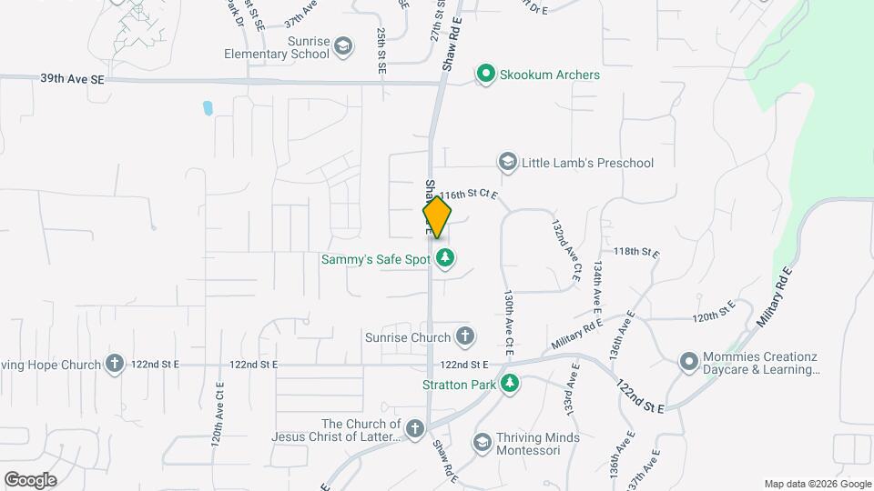 12822 117th St E Map and Location Details