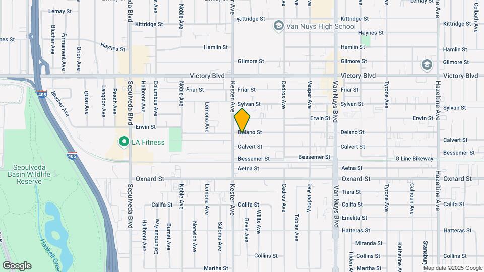 14836 Delano St Map and Location Details