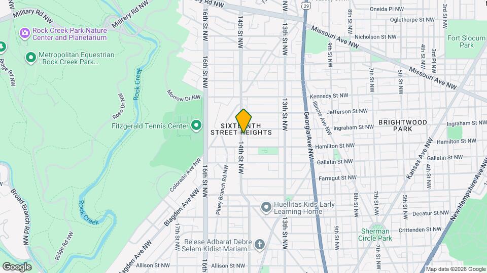 5211 14th St NW Map and Location Details