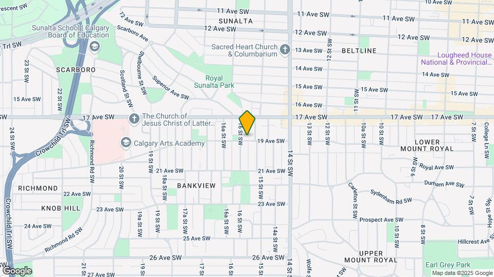1627 19th Ave SW Map and Location Details