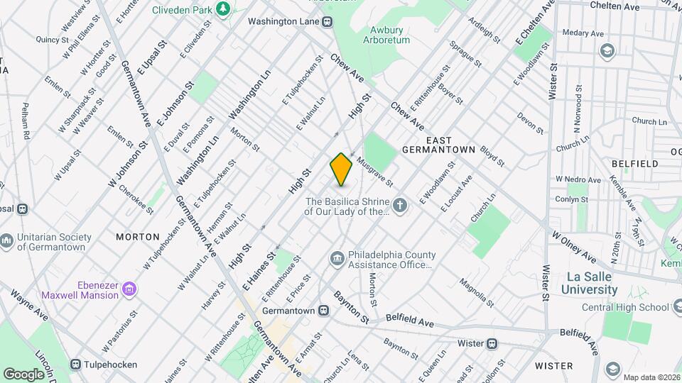 5843 Magnolia St Map and Location Details