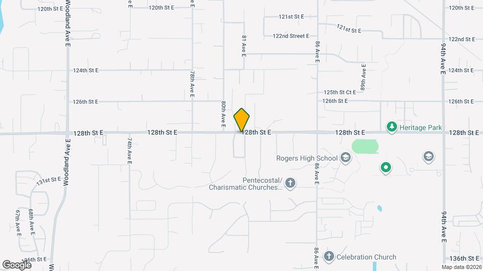 12804 81 Ave Ct E Map and Location Details