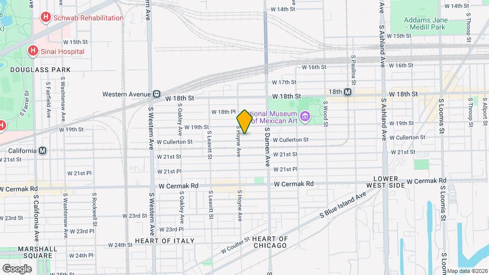 2050 W Cullerton St, Unit Garden Map and Location Details