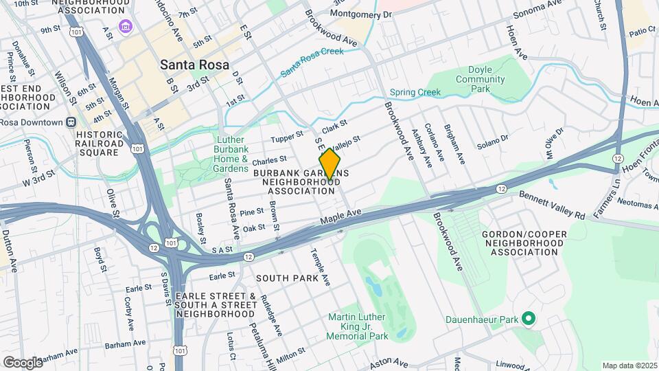 445 E St Map and Location Details