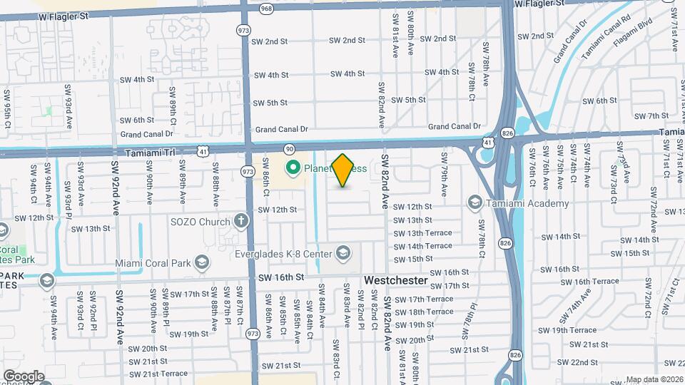8336 SW 10th Terrace Map and Location Details