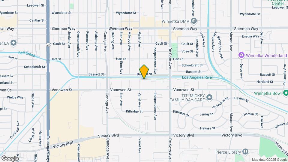 6834 Variel Ave Map and Location Details