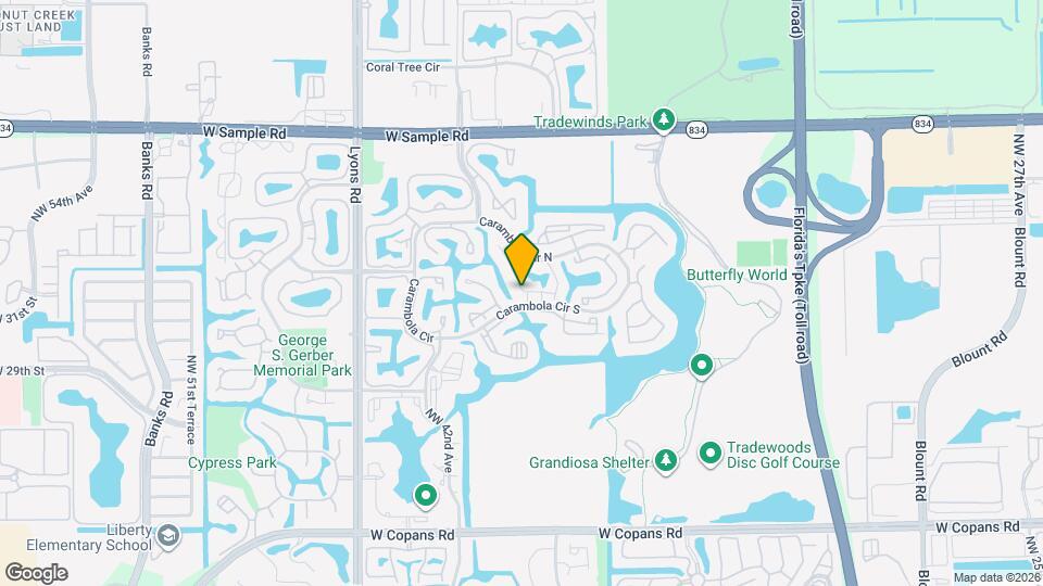 4484 Carambola Cir S Map and Location Details