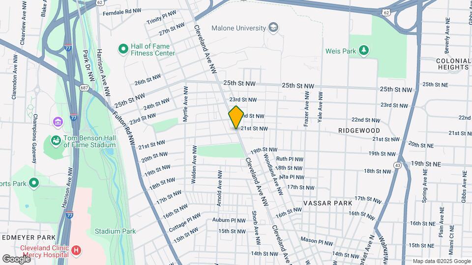 2105 Cleveland Ave NW Map and Location Details