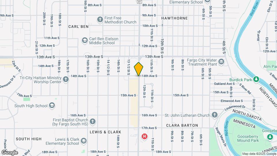 1407 S University Dr Map and Location Details