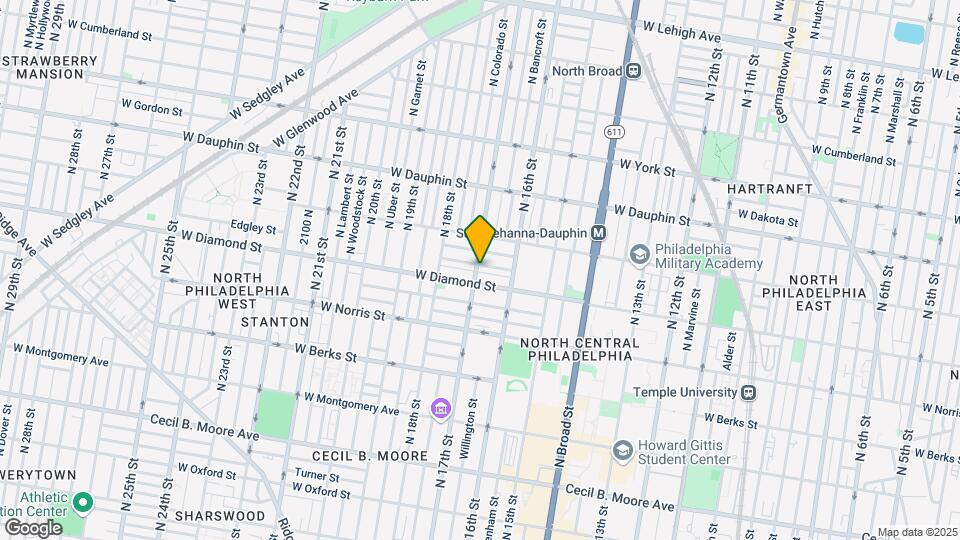 2105 N 17th St, Unit 2 Map and Location Details