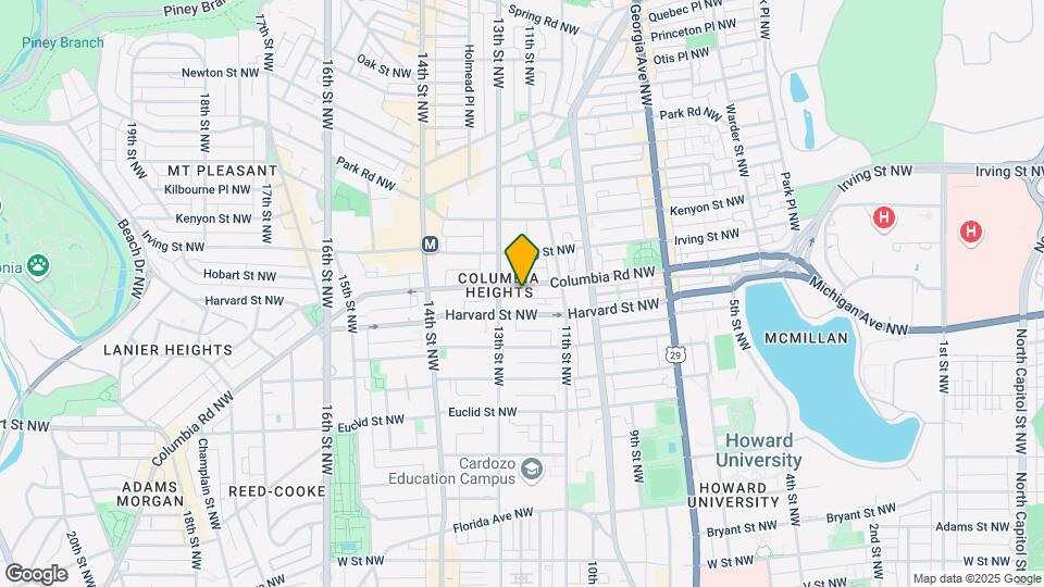 1246 Columbia Rd NW Map and Location Details