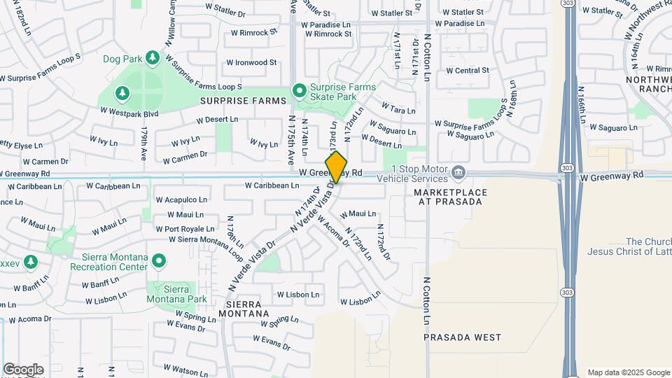 15312 N 173rd Ln Map and Location Details