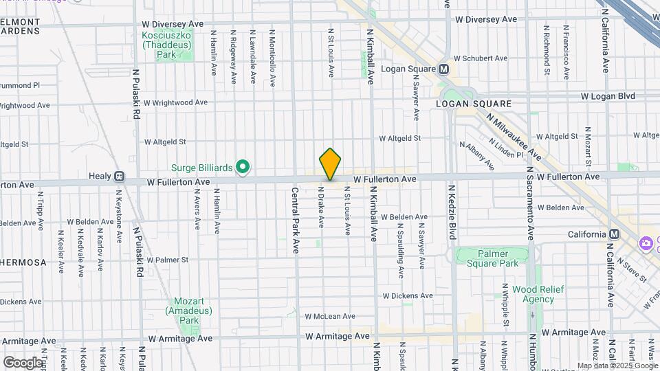 3525 W Fullerton Ave Map and Location Details