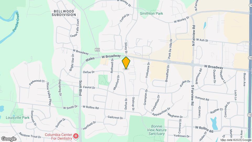 108 Defoe Ct Map and Location Details