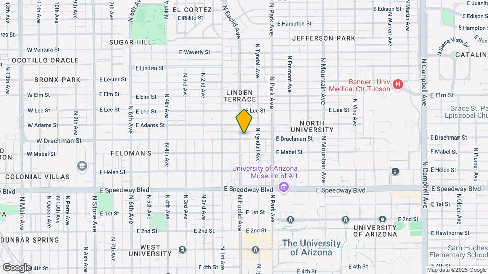 1406 N Euclid Ave Map and Location Details