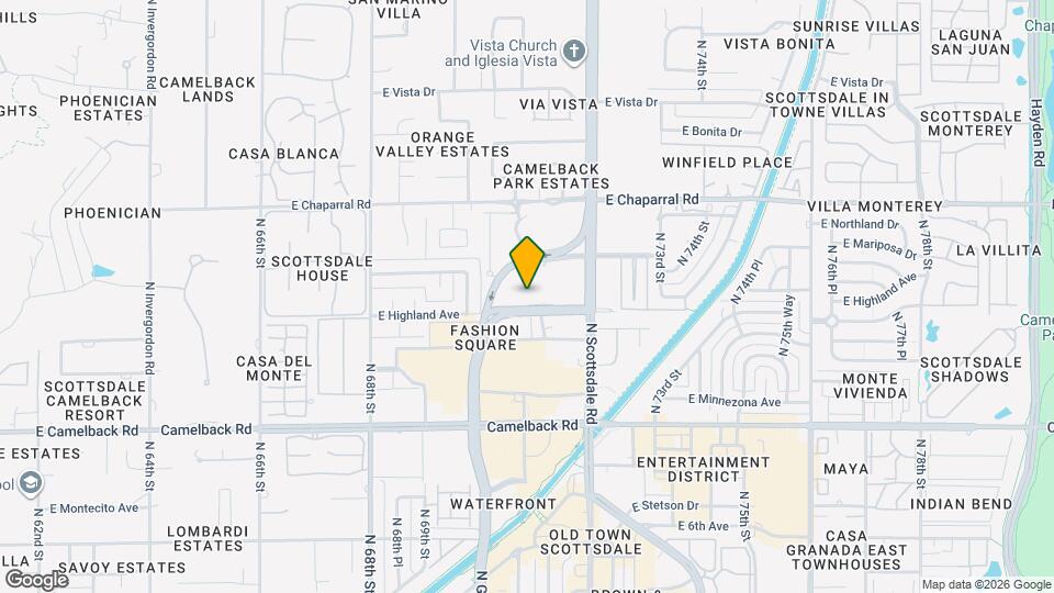 7127 E Rancho Vista Dr-Unit -2002 Map and Location Details