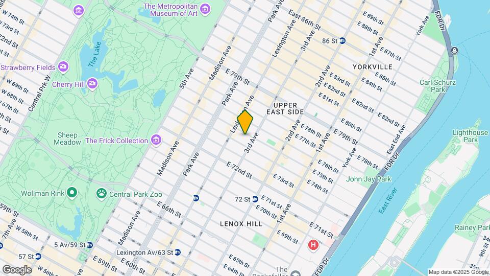 192 E 75th St Map and Location Details