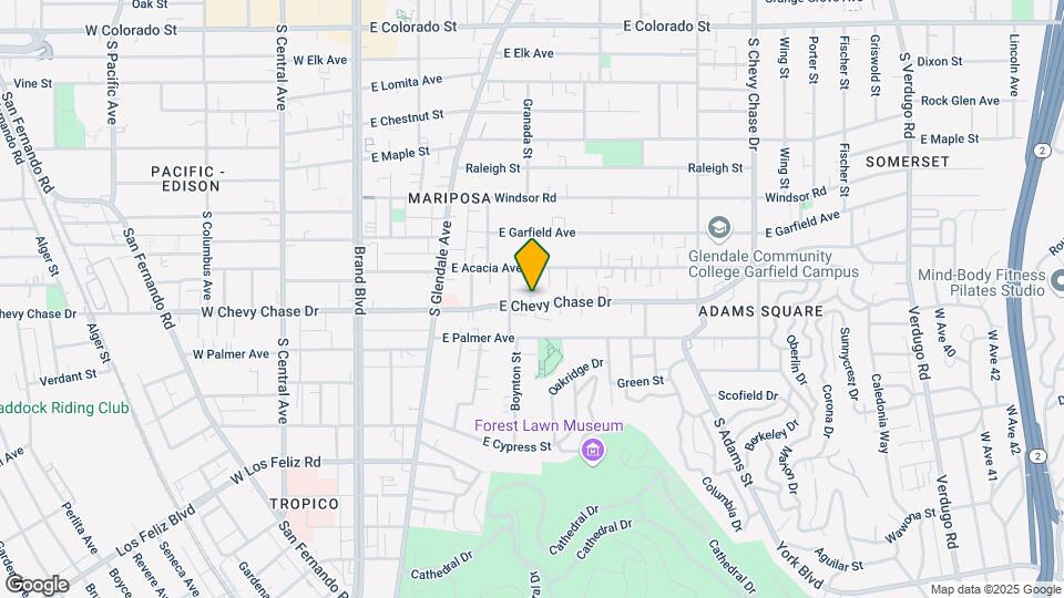 539 E Chevy Chase Dr Map and Location Details