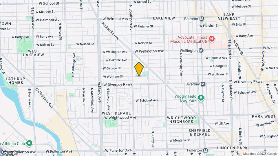 1337 W Wolfram St, Unit 2R Map and Location Details