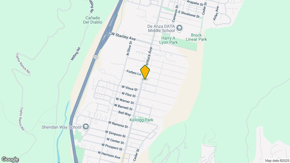 1320 N Ventura Ave Map and Location Details