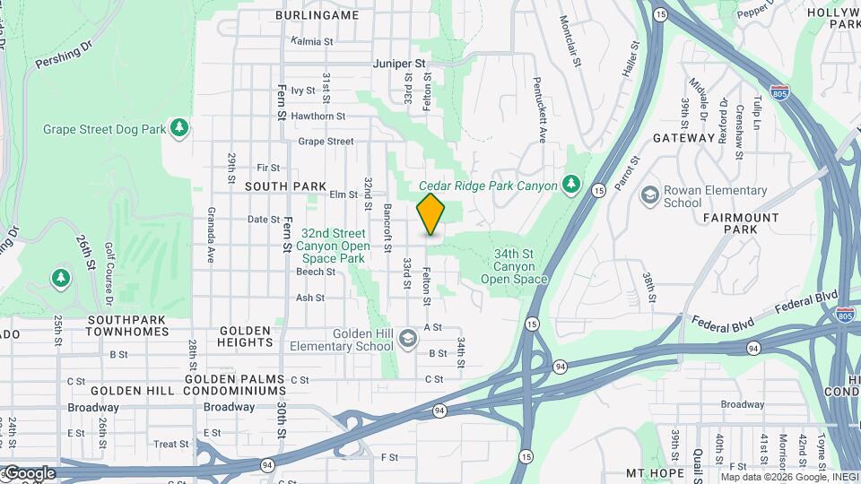 1605 Felton St Mapa y Detalles de la Ubicación