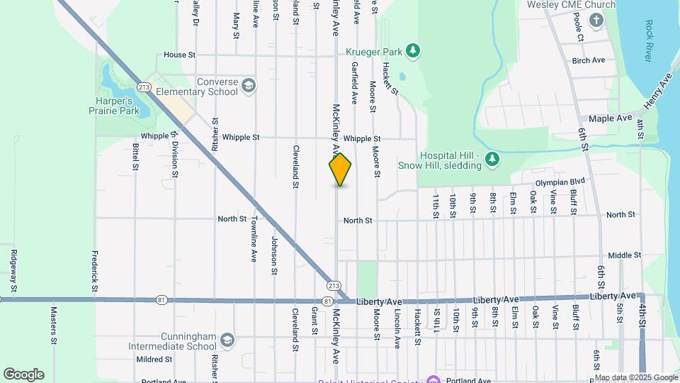 1347 McKinley Ave Map and Location Details