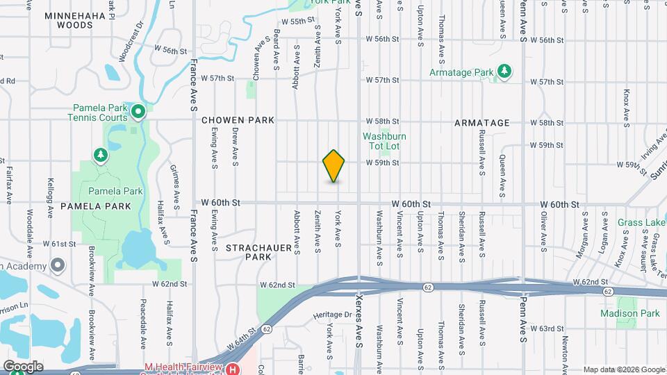 5928 York Ave S Map and Location Details