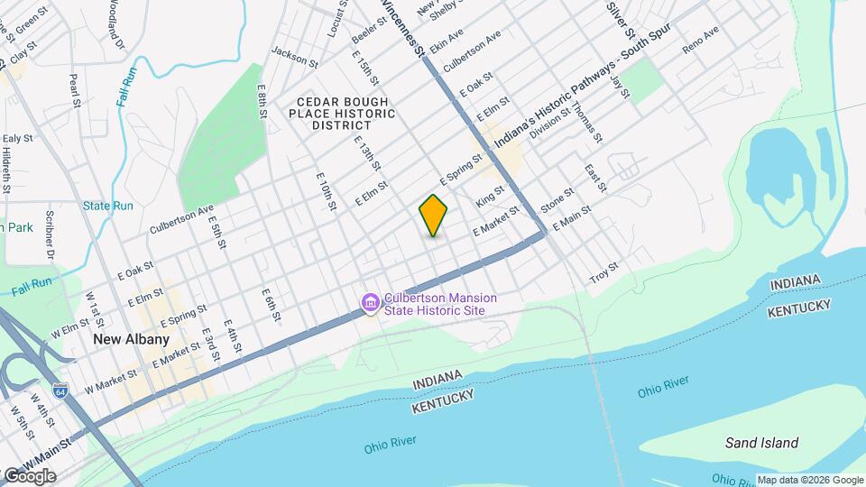 1307 E Market St Mapa y Detalles de la Ubicación