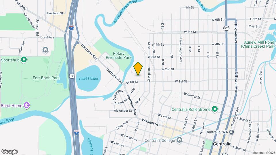 1117 W 1st St Map and Location Details