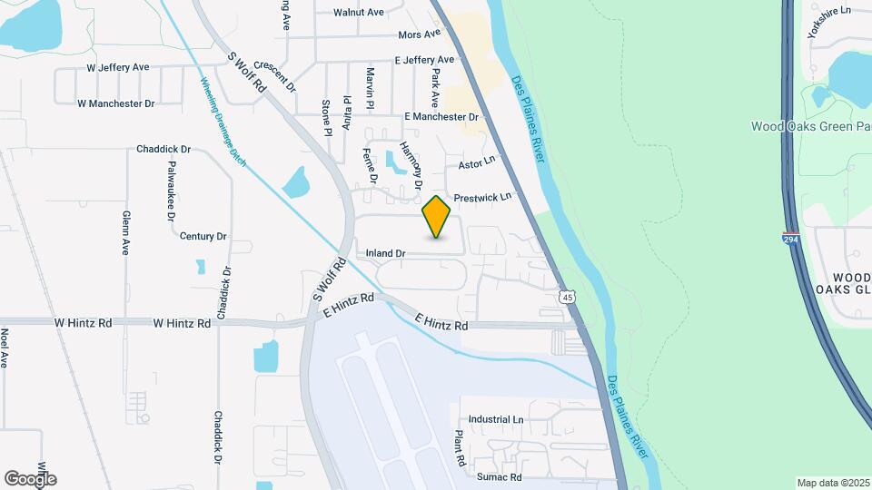 408 Inland Dr Map and Location Details