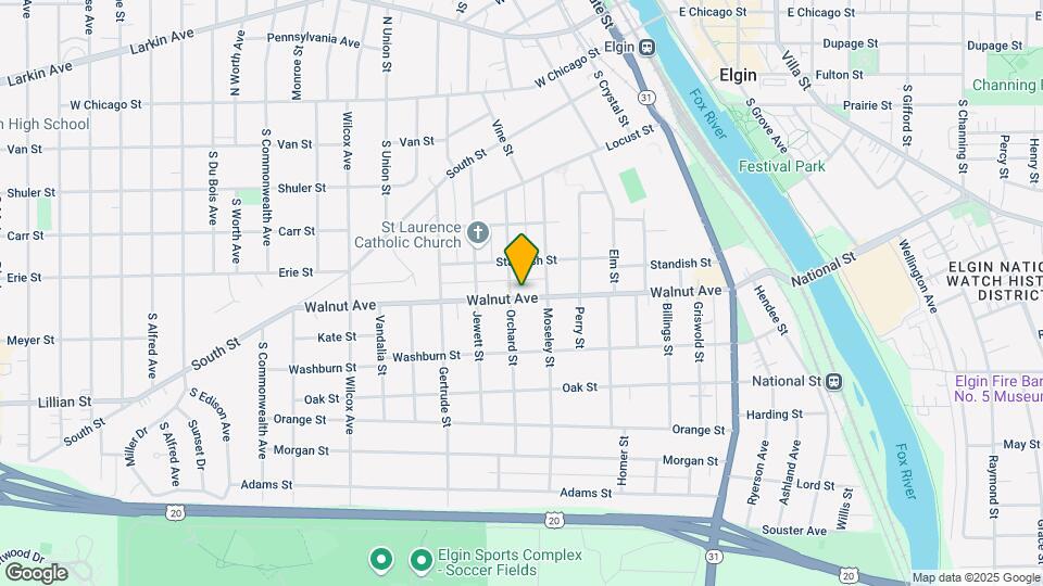 520 Walnut Ave Map and Location Details