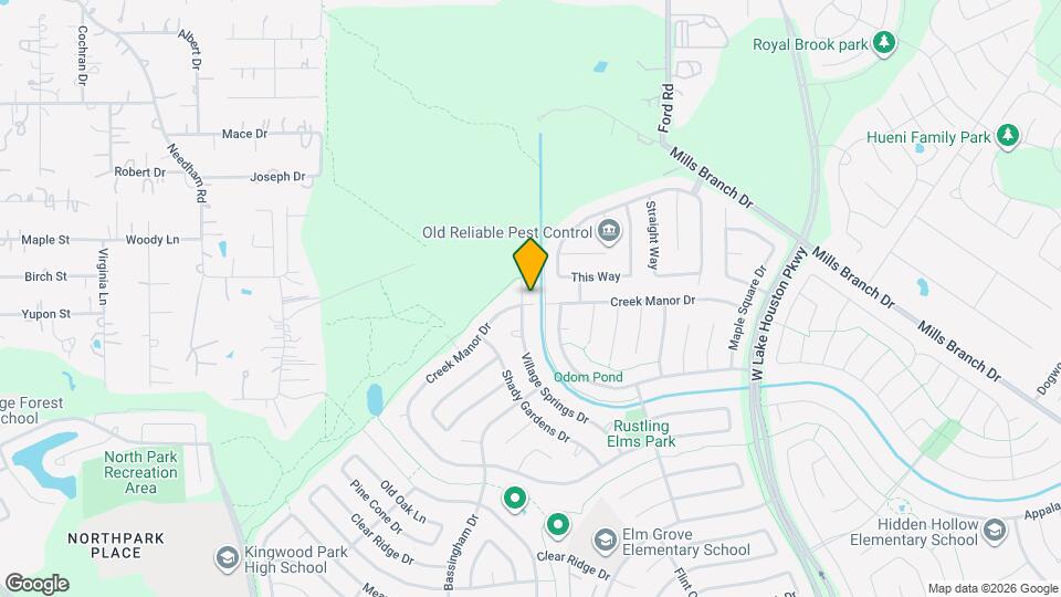 5502 Village Springs Dr Map and Location Details