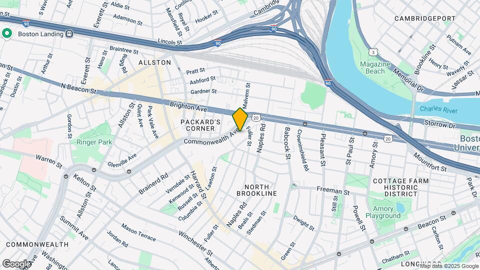 1122 Commonwealth Ave, Unit 410 Map and Location Details
