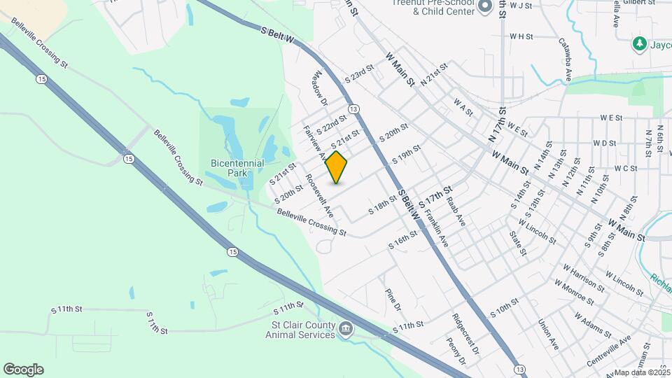 627 S 19th St Map and Location Details