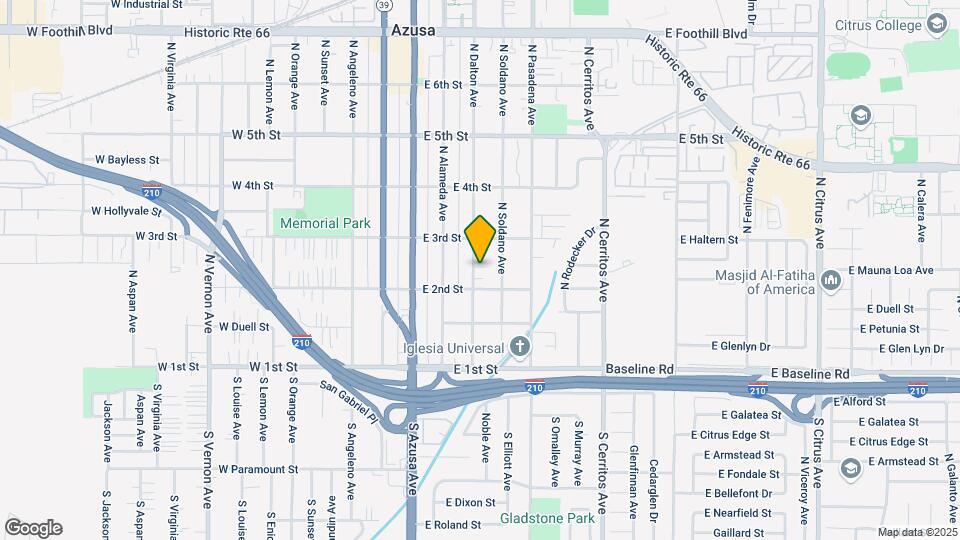 216 N Dalton Ave Map and Location Details