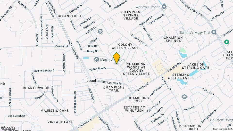 16927 Kettle Creek Dr Map and Location Details