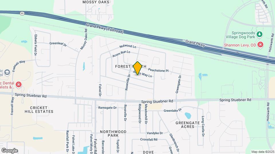 3518 Almondwood Dr Map and Location Details
